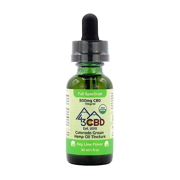 Colorado Grown Hemp Oil Tincture (Key Lime Flavor)